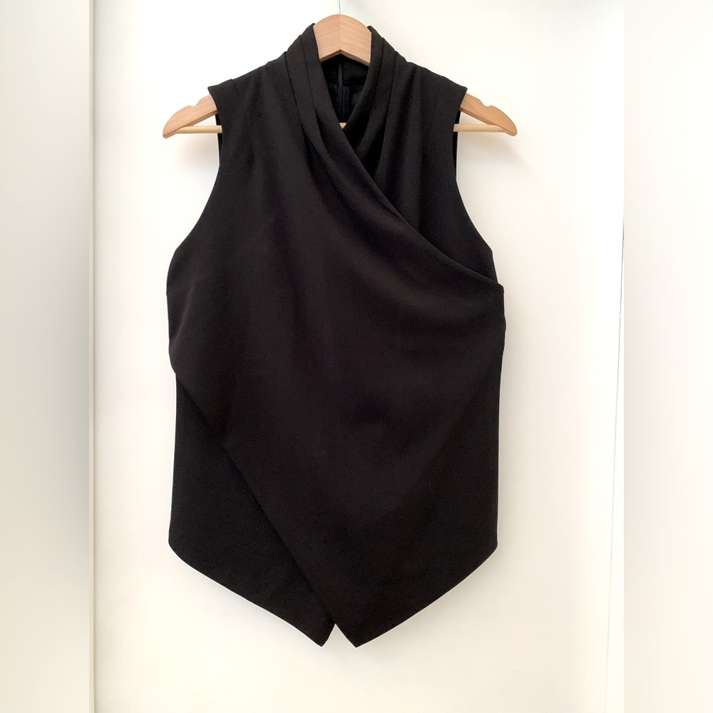 Ralph Lauren Black Wrap Top